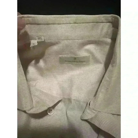 Ermenegildo Zegna shirt Button down Size 16.5 42 - Picture 1 of 3